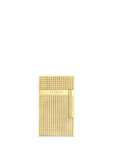 S.T. Dupont New Le Grand Dupont Diamond Head Altın Rengi Çakmak  - 3