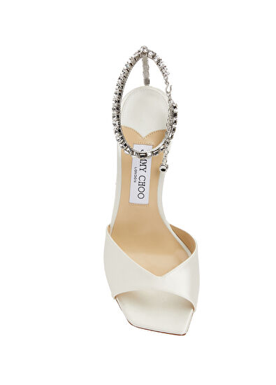 Saeda Beyaz Kadın Sandalet - Görsel 5