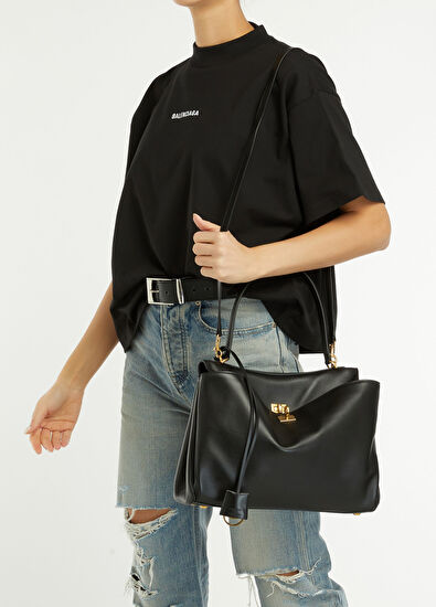 Rodeo Medium Siyah Kadın Deri Çanta - Görsel 6