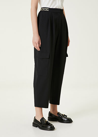 Beymen Club Black Pleated Cargo Pants - 3