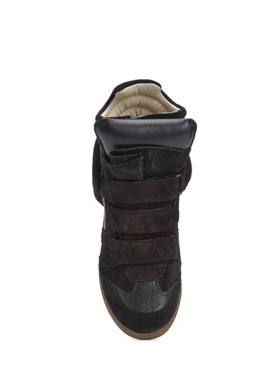 Isabel Marant Bekett Siyah Kadın Süet Sneaker - 4