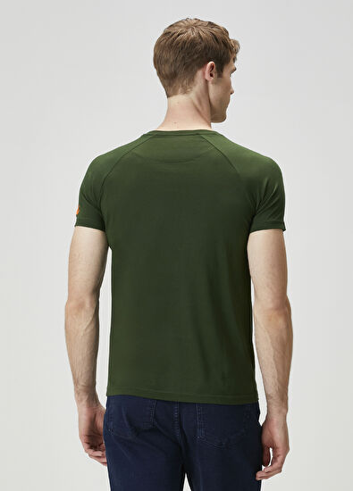 Beymen Club Yeşil Reglan Kollu Logolu T-shirt - 4