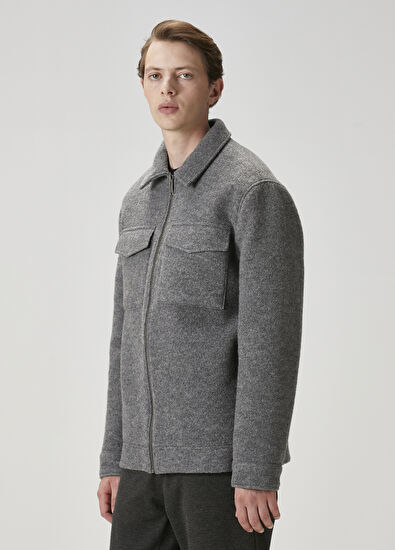 Beymen Club Gri Melanj Bretagna Ceket - 4