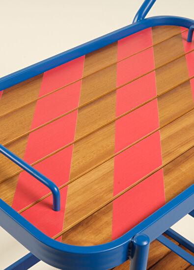 Zsa Zsa Zsu Como Lacivert Alüminyum Servis Arabası - 3