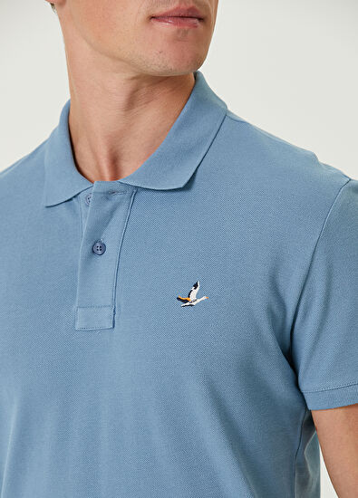 Beymen Club Slim Fit Mavi Polo Yaka T-shirt - 5