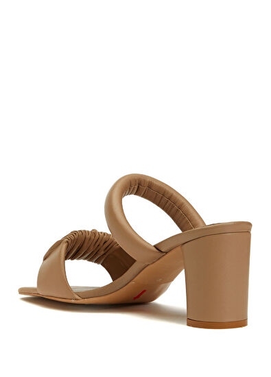 Beymen Club Vizon Bantlı Kadın Deri Terlik - 3