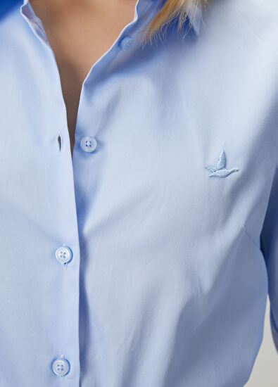 Beymen Club Slim Fit Non-Iron Blue Shirt - 6