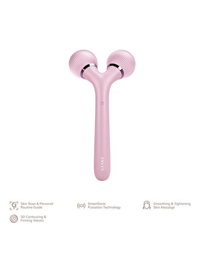 Geske Sonic Facial & Body Roller Pembe Titreşimli Roller Yüz ve Vücut Şekillendirici Bakım Cihazı - 7