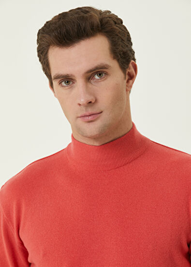 Beymen Club Kiremit Yarım Balıkçı Yaka Yün Kazak - 5