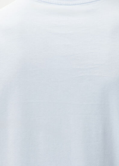 Beymen Club Açık Mavi Logo Nakışlı Basic T-shirt - 7