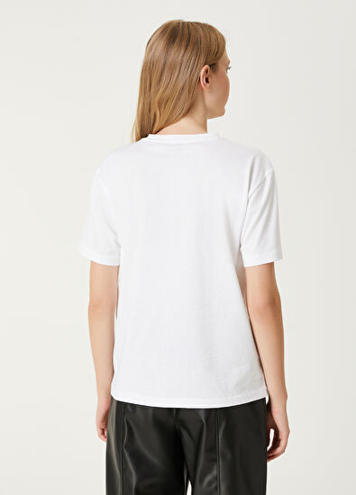 Beymen Club White Logo Printed T-Shirt - 6