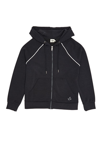 Black Piping Detailed Sweatshirt Beymen Club Black Piping Detailed Sweatshirt - 7