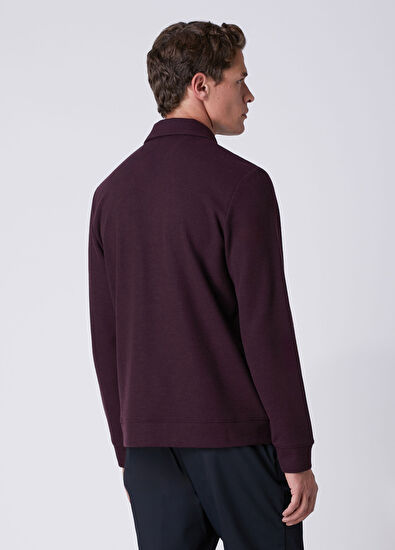 Beymen Club Comfort Fit Plum Polo Sweatshirt - 5