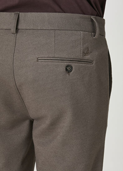 Beymen Club Vizon Diyagonal Desenli Chino Pantolon - 5