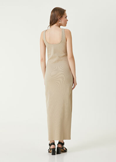 Beymen Club Beige Maxi Dress - 6