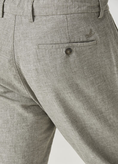 Beymen Club Haki Beli Kordonlu Klasik Pantolon - 5