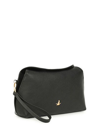 Beymen Club Siyah Kadın Deri El Portföyü - 3