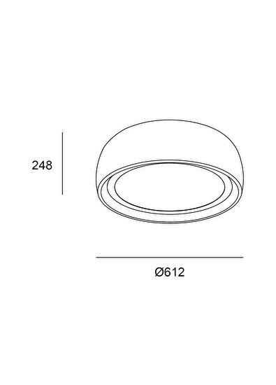 Bakara Collection Gong Gri Metal Avize - 5