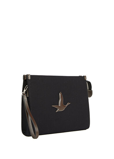 Beymen Club Black Embossed Logo Women's Hand Portfolio - 3