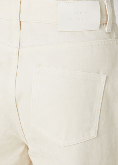 Loulou de Saison Asmar Krem Jean Pantolon - 5