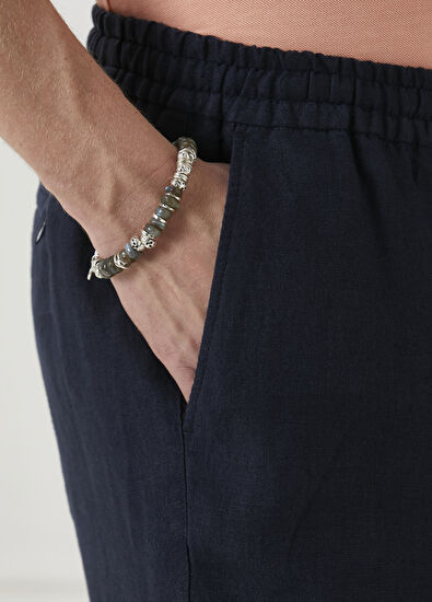 Beymen Club Haki Doğal Taşlı Erkek Bileklik - 3