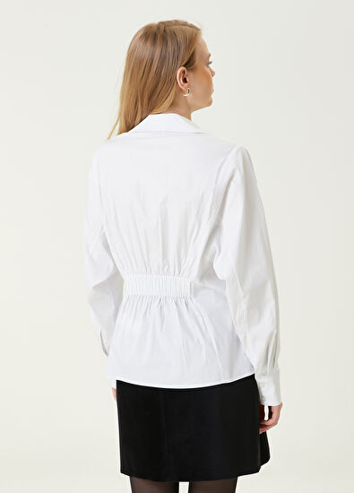 Beymen Club Beyaz Poplin Gömlek - 7