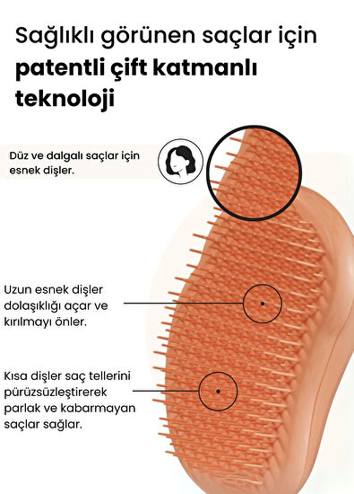 Tangle Teezer The Original Plant Orange Hair Brush - 3