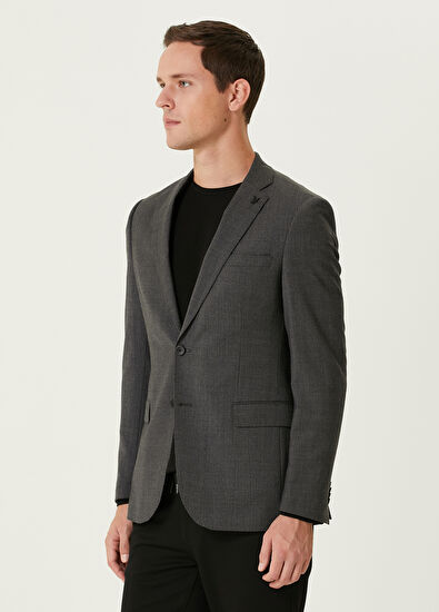 Beymen Club Anthracite Wool Jacket - 4