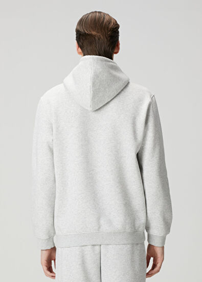 Skims Classic Light Grey Hoodie - 4