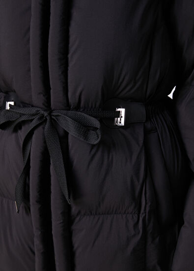 Beymen Club Black Hooded Puffer Coat - 7