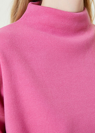 Beymen Club Pembe Dik Yaka Kısa Basic Kazak - 5