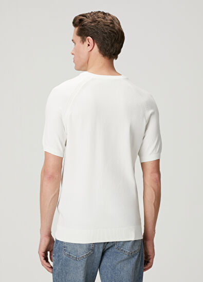 Beymen Club Kırık Beyaz Kısa Kollu Kazak - 5