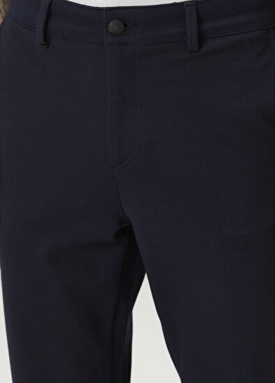 Beymen Club Slim Fit Lacivert Örme Chino Pantolon - 4
