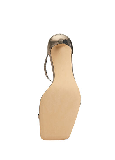 Beymen Club Antrasit Kadın Deri Sandalet - 5