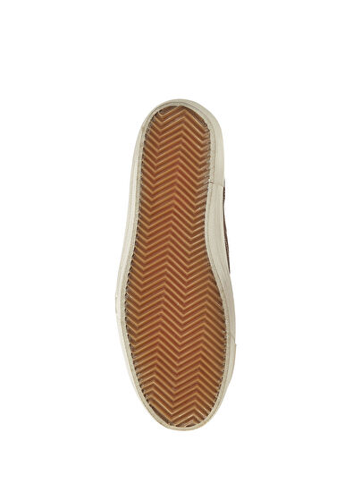 V-Star Kahverengi Kadın Deri Sneaker - Görsel 6