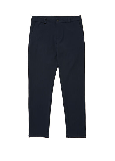 Beymen Club Slim Fit Lacivert Grogren Detaylı Chino Pantolon - 7