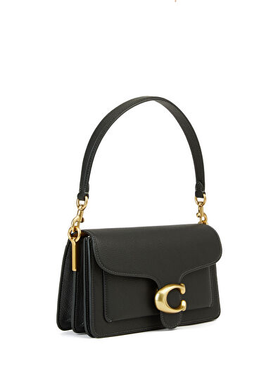 Tabby Siyah Kadın Deri Omuz Çantası - Görsel 4