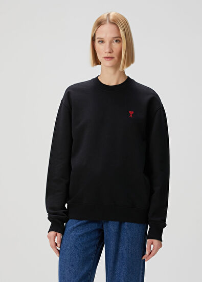 Ami Paris Black Logo Sweatshirt - 3
