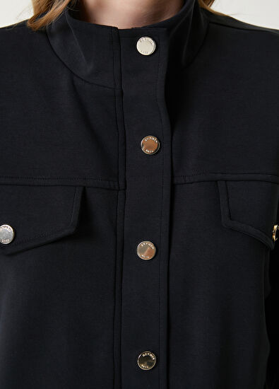Black Short Modal Jacket Beymen Club Black Short Modal Jacket - 5