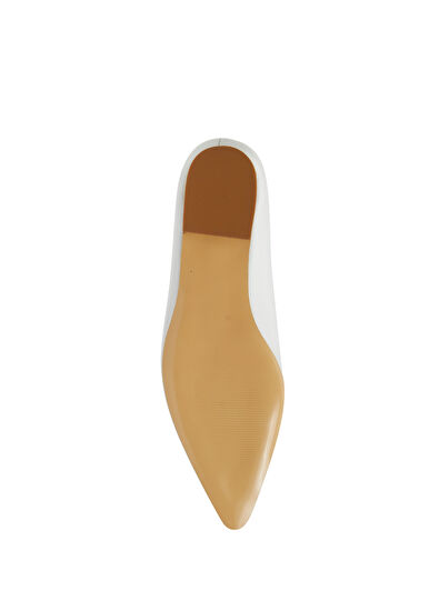 Beymen Club Beyaz Deri Babet - 5