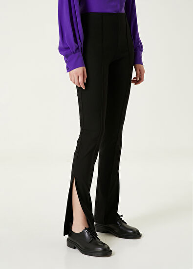 Beymen Club Siyah Yırtmaçlı Skinny Pantolon - 3