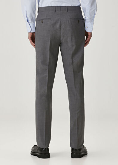 Zegna Gri Yün Pantolon - 3