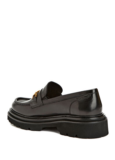 Beymen Club Black Women's Leather Loafer - 3
