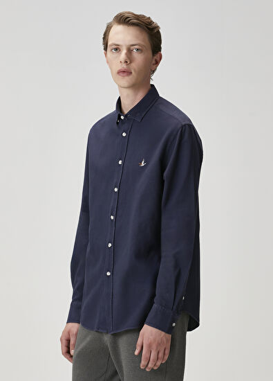 Beymen Club Comfort Fit Lacivert Gömlek - 4