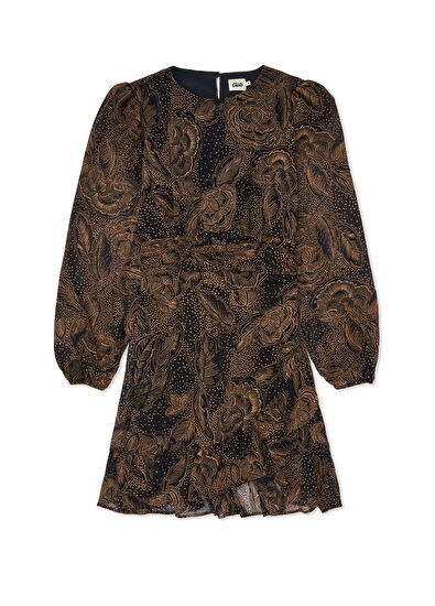 Beymen Club Kahverengi Çiçekli Şifon Bluz - 7