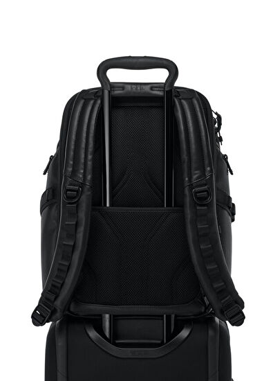 Alpha Bravo Siyah Erkek Deri Sırt Çantası - Görsel 6