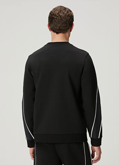 Beymen Club Black Contrast Piping Detailed Sweatshirt - 4