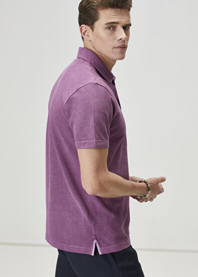 Beymen Club Comfort Fit Purple Polo T-Shirt - 4