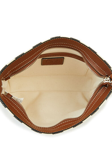 Beymen Club Navy Blue Striped Women's Canvas Hand Portfolio - 5