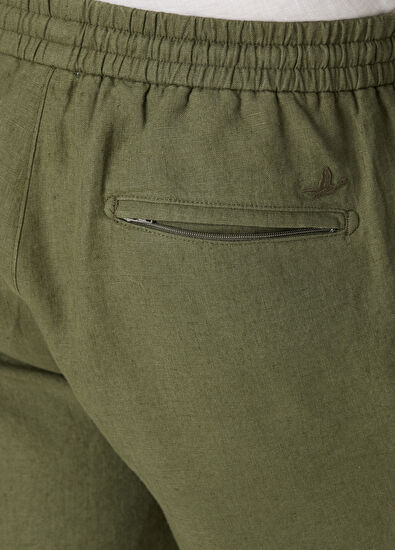 Beymen Club Çağla Beli Kordonlu Keten Şort - 5